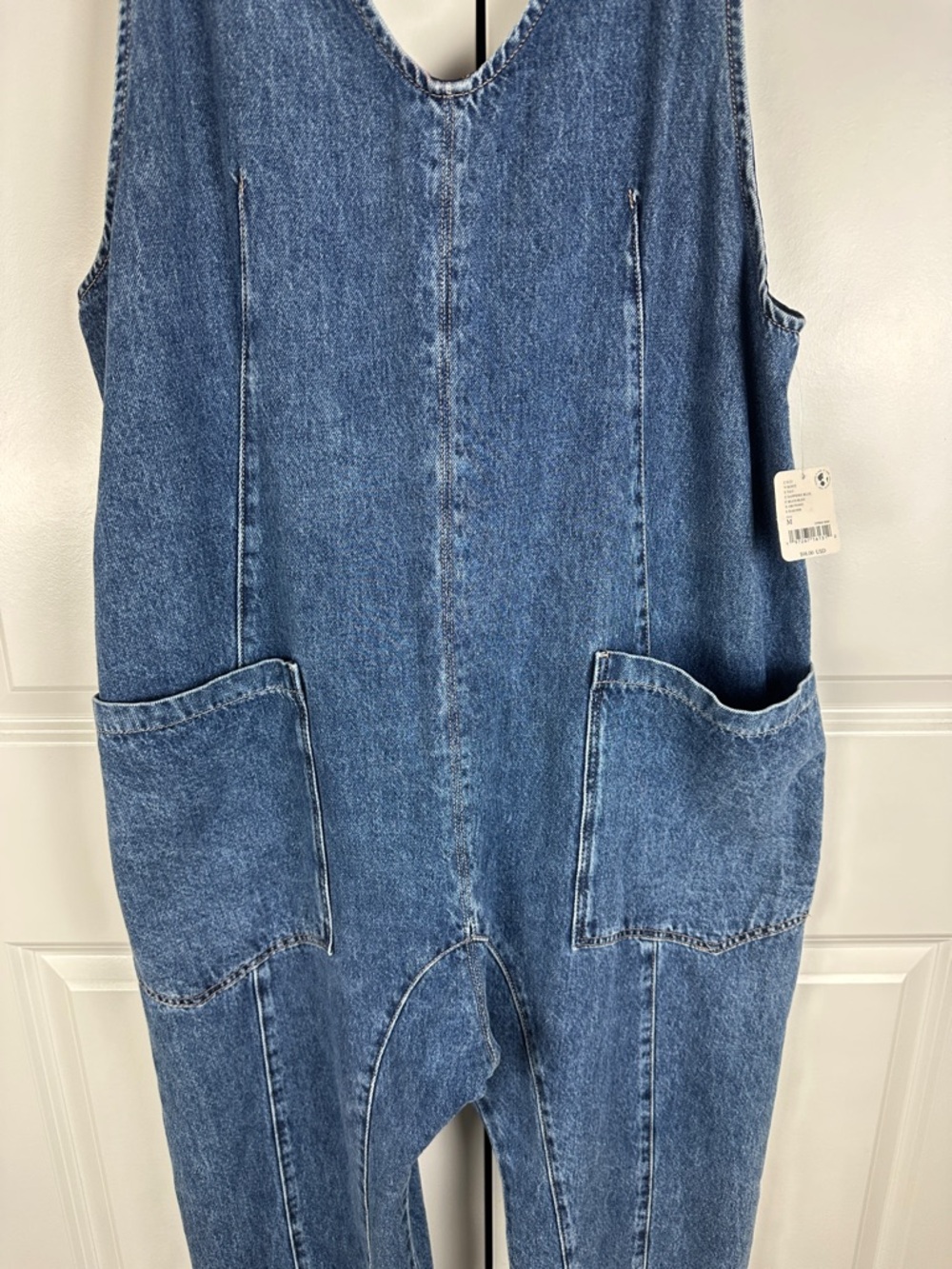 Free People We The Free High Roller Jumpsuit in Sapphire Blue - Picture 10 of 15